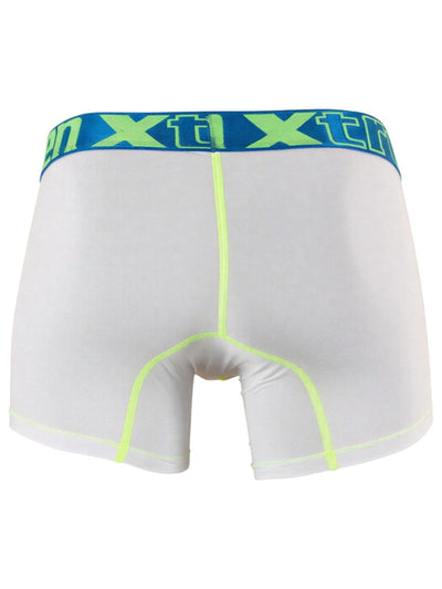 Xtremen 91271 Men's Underwear Sleek Microfiber Boxer Briefs Color White