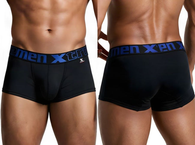 Xtremen 91272 Men's Underwear Sleek Microfiber Trunks Color Black