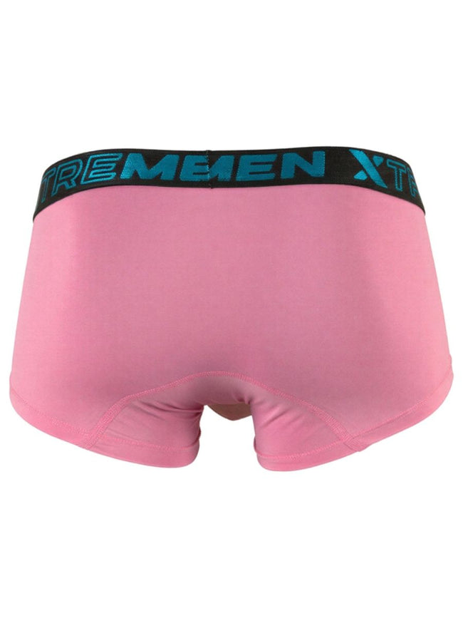 Xtremen 91272 Men's Underwear Sleek Microfiber Trunks Color Pink