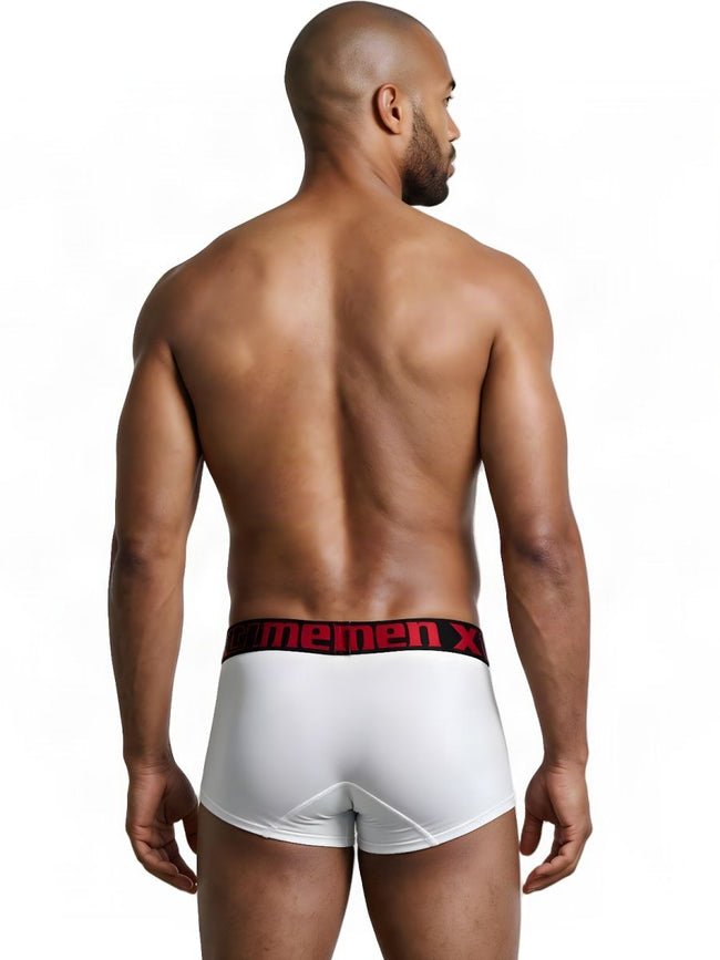 Xtremen 91272 Men's Underwear Sleek Microfiber Trunks Color White