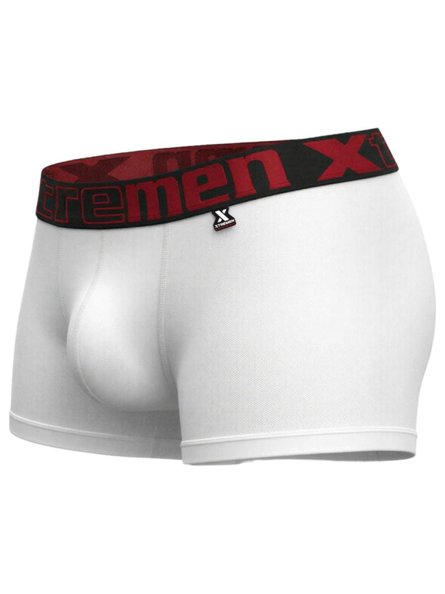 Xtremen 91272 Men's Underwear Sleek Microfiber Trunks Color White