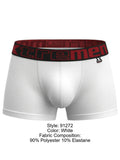 Xtremen 91272 Men's Underwear Sleek Microfiber Trunks Color White