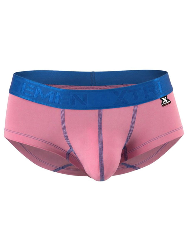 Xtremen 91273 Men's Underwear Sleek Athletic Microfiber Briefs Color Pink