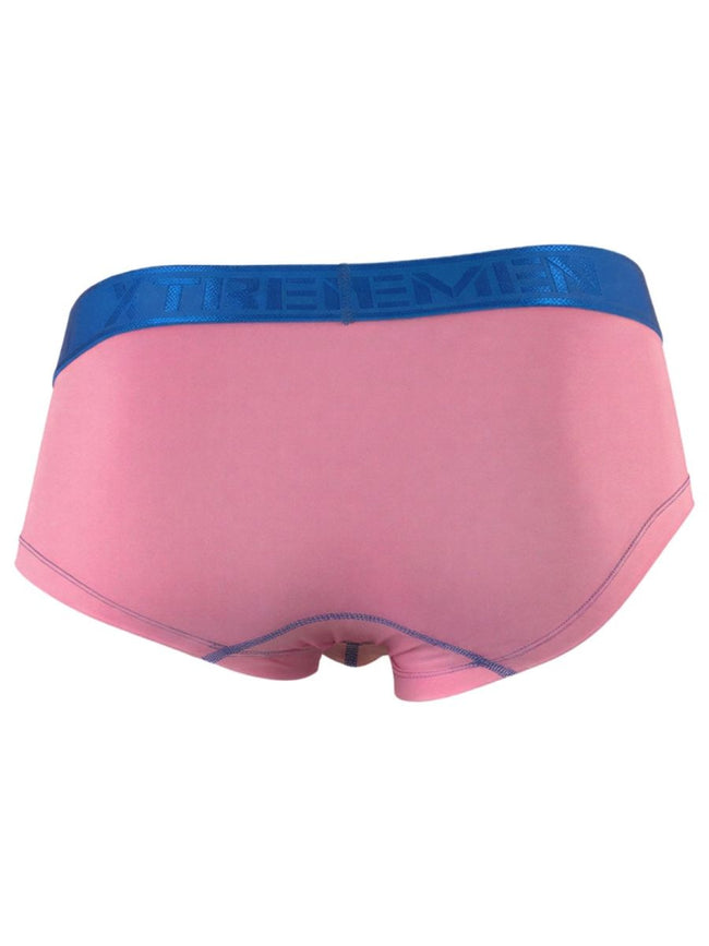 Xtremen 91273 Men's Underwear Sleek Athletic Microfiber Briefs Color Pink