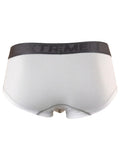 Xtremen 91273 Men's Underwear Sleek Athletic Microfiber Briefs Color White