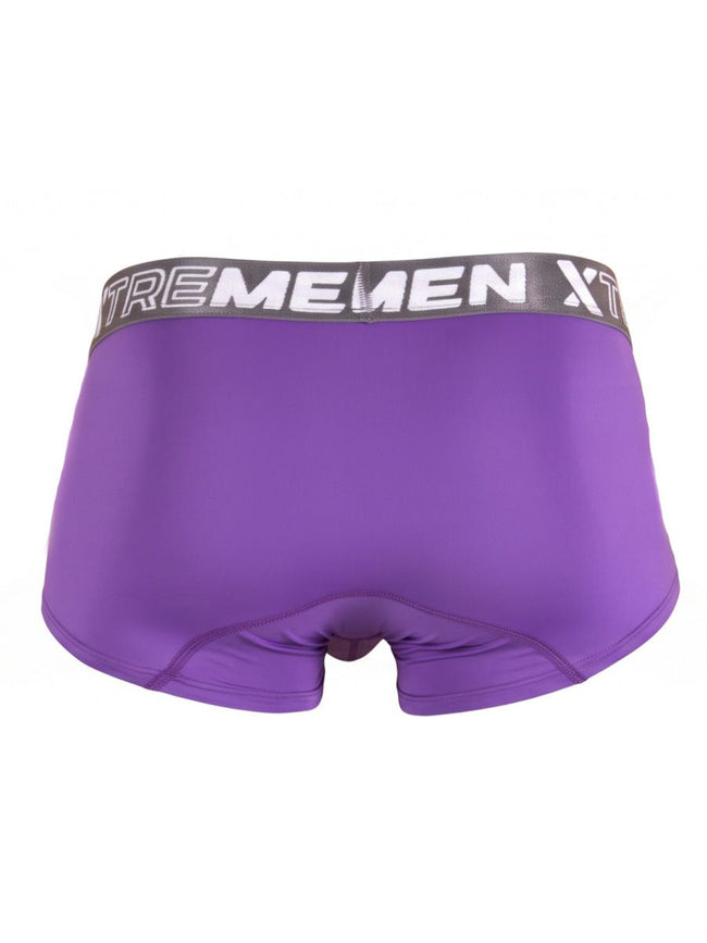 Xtremen 91274 Men's Underwear Microfiber Trunks for Daily Support Color Purple