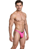 Xtremen 91275 Men's Underwear Sleek Microfiber Thongs Color Fuchsia