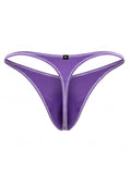 Xtremen 91275 Men's Underwear Sleek Microfiber Thongs Color Purple