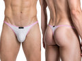 Xtremen 91275 Men's Underwear Sleek Microfiber Thongs Color White