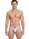 Xtremen 91275 Men's Underwear Sleek Microfiber Thongs Color White