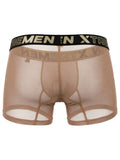 Xtremen 91277 Men's Underwear Microfiber Mesh Boxer Briefs Color Brown
