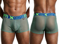 Xtremen 91277 Men's Underwear Microfiber Mesh Boxer Briefs Color Green
