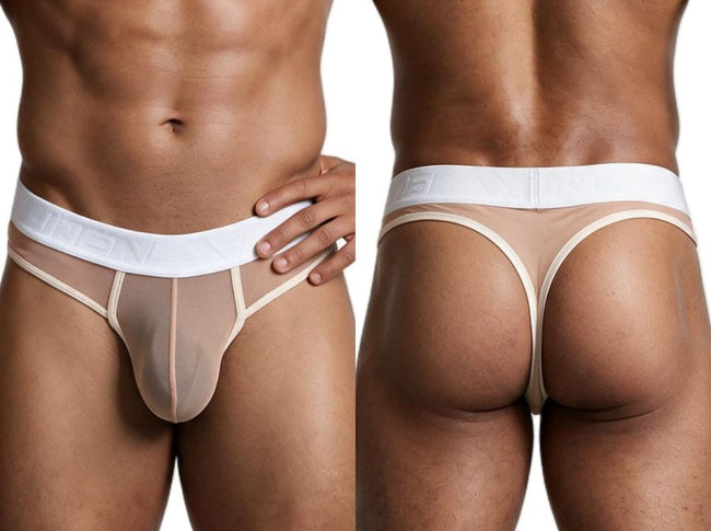 Xtremen 91278 Men's Underwear Breathable Microfiber Mesh Thongs Color Brown
