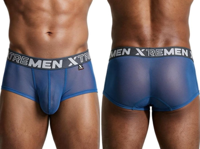 Xtremen 91279 Men's Underwear Microfiber Mesh Breathable Briefs Color Blue