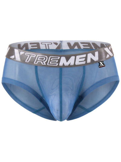 Xtremen 91279 Men's Underwear Microfiber Mesh Breathable Briefs Color Blue