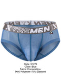 Xtremen 91279 Men's Underwear Microfiber Mesh Breathable Briefs Color Blue