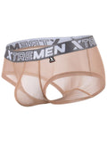 Xtremen 91279 Men's Underwear Microfiber Mesh Breathable Briefs Color Brown