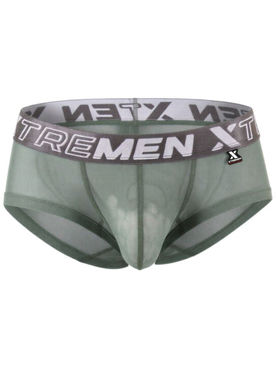 Xtremen 91279 Men's Underwear Microfiber Mesh Breathable Briefs Color Green