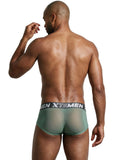 Xtremen 91279 Men's Underwear Microfiber Mesh Breathable Briefs Color Green