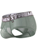 Xtremen 91279 Men's Underwear Microfiber Mesh Breathable Briefs Color Green