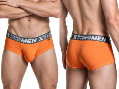 Xtremen 91280 Men's Underwear Sleek Microfiber Briefs Color Orange