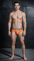 Xtremen 91280 Men's Underwear Sleek Microfiber Briefs Color Orange