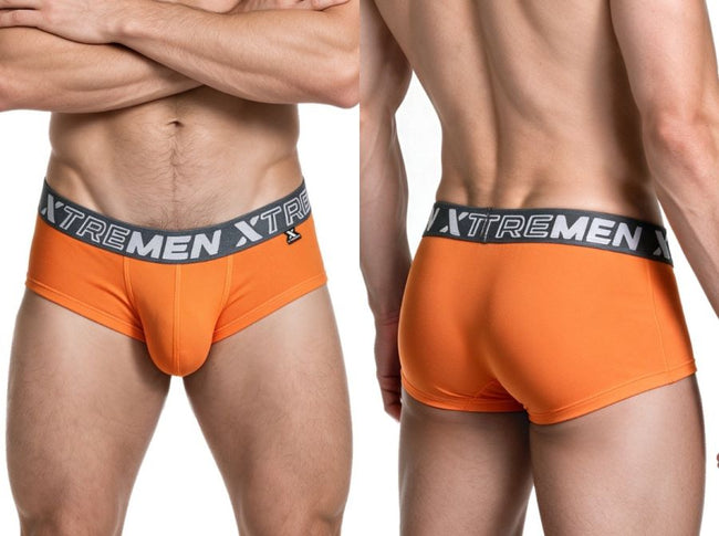 Xtremen 91280 Men's Underwear Sleek Microfiber Briefs Color Orange