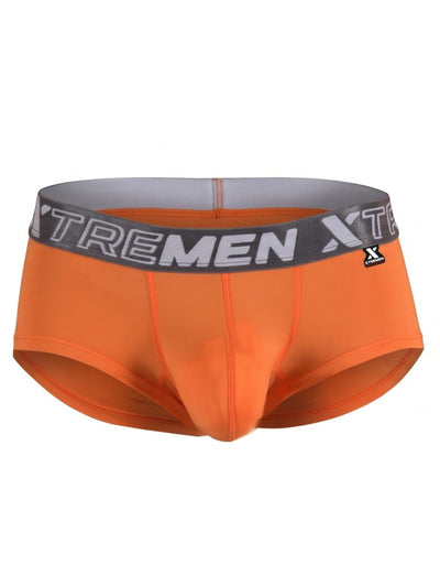 Xtremen 91280 Men's Underwear Sleek Microfiber Briefs Color Orange