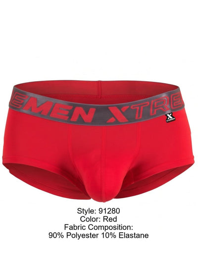 Xtremen 91280 Men's Underwear Sleek Microfiber Briefs Color Red