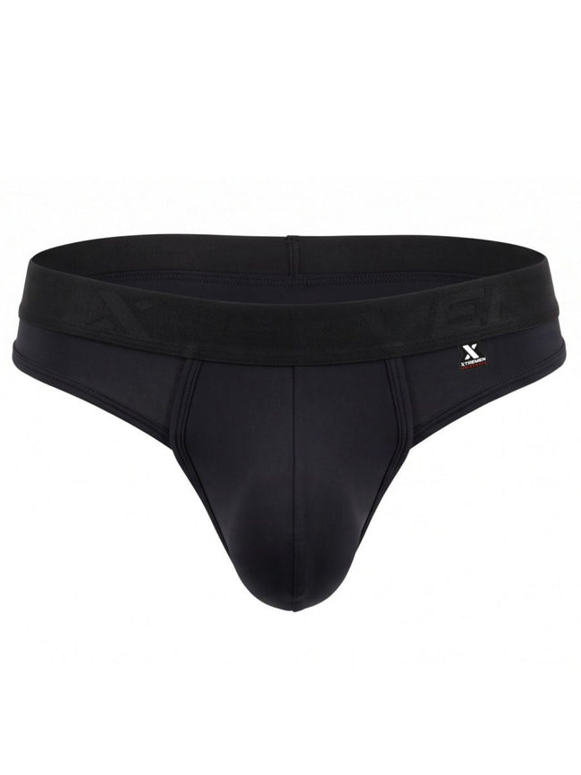 Xtremen 91281 Men's Underwear Sleek Microfiber Thongs Color Black