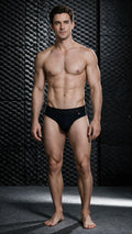 Xtremen 91281 Men's Underwear Sleek Microfiber Thongs Color Black