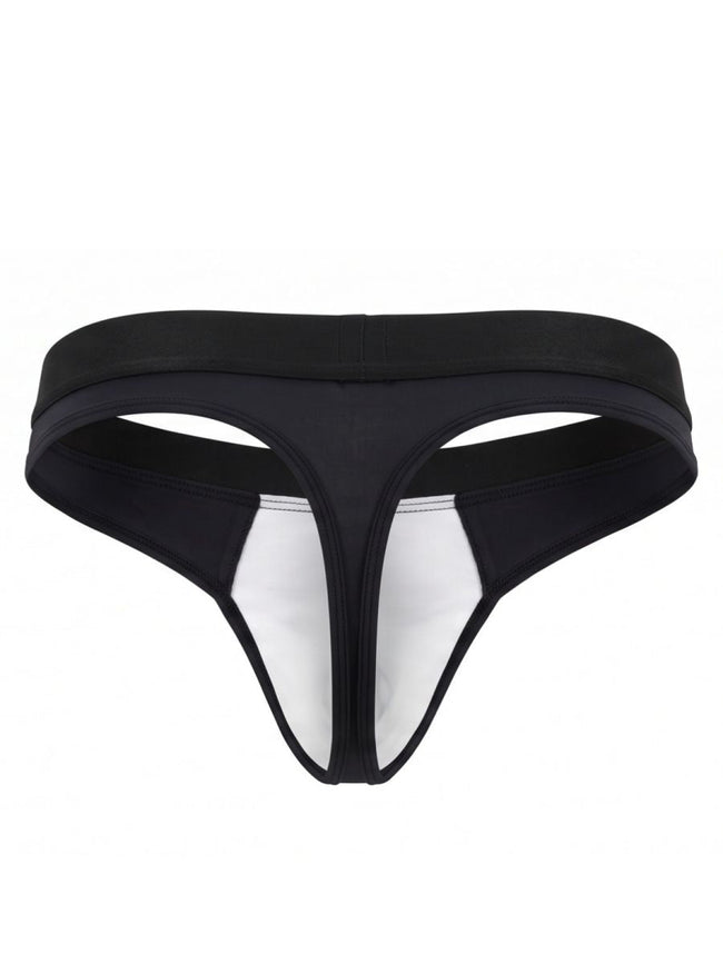 Xtremen 91281 Men's Underwear Sleek Microfiber Thongs Color Black