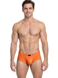Xtremen 91282 Men's Underwear Sleek Microfiber Briefs Color Orange