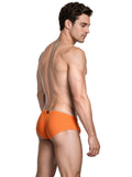 Xtremen 91282 Men's Underwear Sleek Microfiber Briefs Color Orange