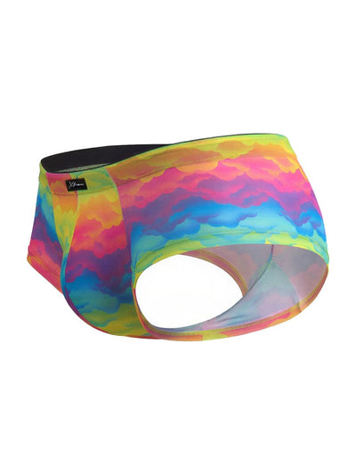 Xtremen 91283 Rainbow Printed Microfiber Briefs Color Cloud