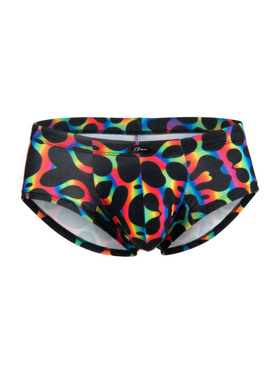 Xtremen 91283 Rainbow Printed Microfiber Briefs Color Mushroom