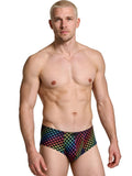Xtremen 91283 Rainbow Printed Microfiber Briefs Color Paw print