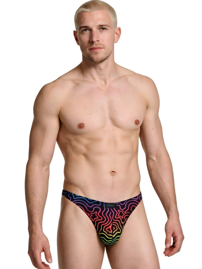 Xtremen 91284 Printed Microfiber Thongs Color Labyrinth