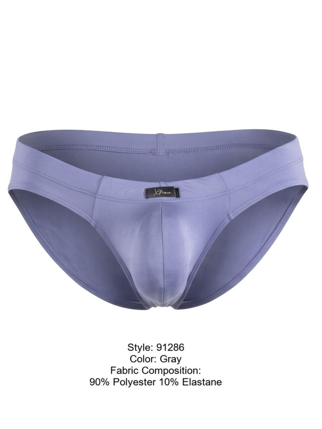 Xtremen 91286 Men's Underwear Sleek Microfiber Briefs Color Gray