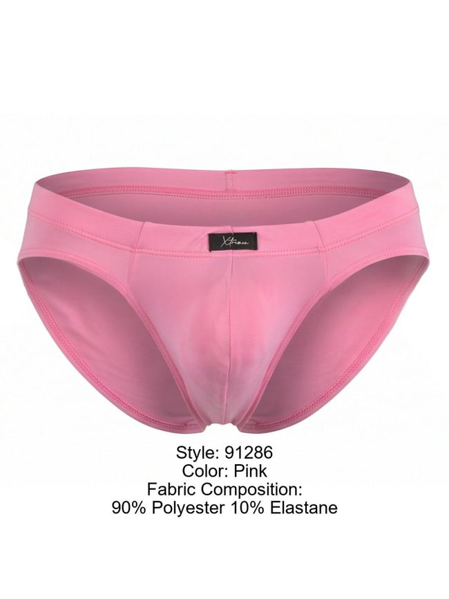 Xtremen 91286 Men's Underwear Sleek Microfiber Briefs Color Pink