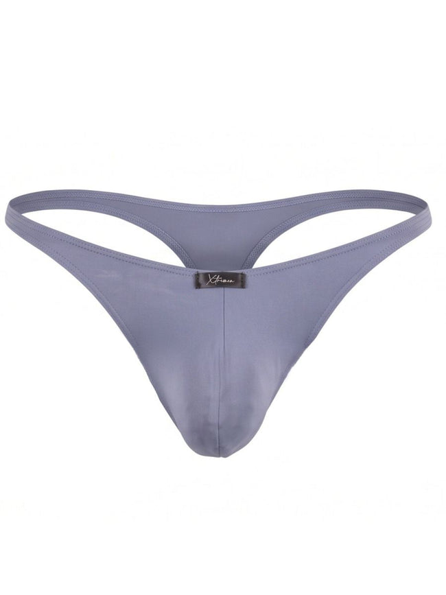 Xtremen 91287 Men's Underwear Microfiber Thongs Sleek Minimalist Style Color Gray