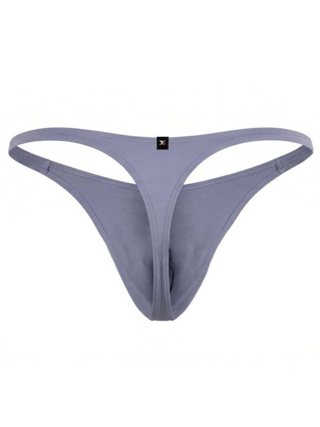 Xtremen 91287 Men's Underwear Microfiber Thongs Sleek Minimalist Style Color Gray