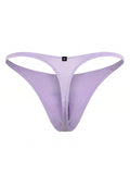Xtremen 91287 Men's Underwear Microfiber Thongs Sleek Minimalist Style Color Lilac