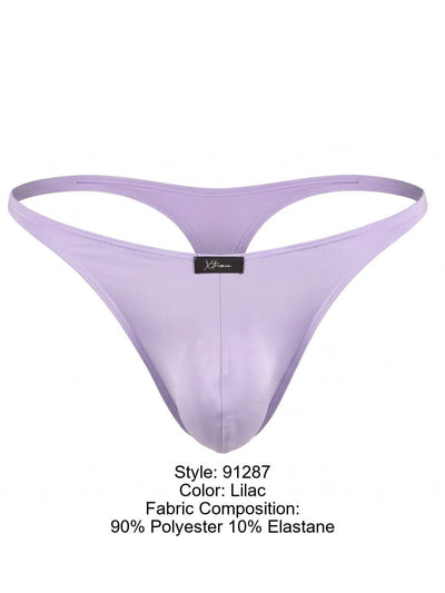 Xtremen 91287 Men's Underwear Microfiber Thongs Sleek Minimalist Style Color Lilac