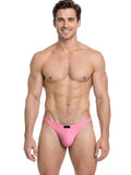 Xtremen 91287 Men's Underwear Microfiber Thongs Sleek Minimalist Style Color Pink