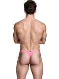 Xtremen 91287 Men's Underwear Microfiber Thongs Sleek Minimalist Style Color Pink