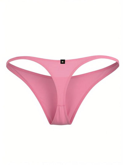 Xtremen 91287 Men's Underwear Microfiber Thongs Sleek Minimalist Style Color Pink
