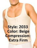 Ann Chery 2033 Latex Men Girdle Body Shaper Color Beige
