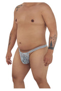 CandyMan 99420X Double Lace Thongs Color Gray