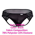 CandyMan 99490X Lace-Mesh Jockstrap Color Black